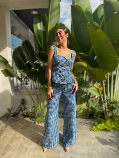 SET DENIM CUADROS