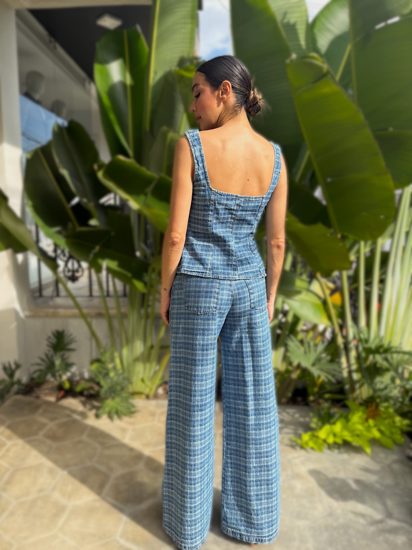 SET DENIM CUADROS