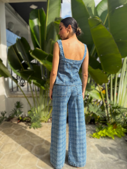 SET DENIM CUADROS