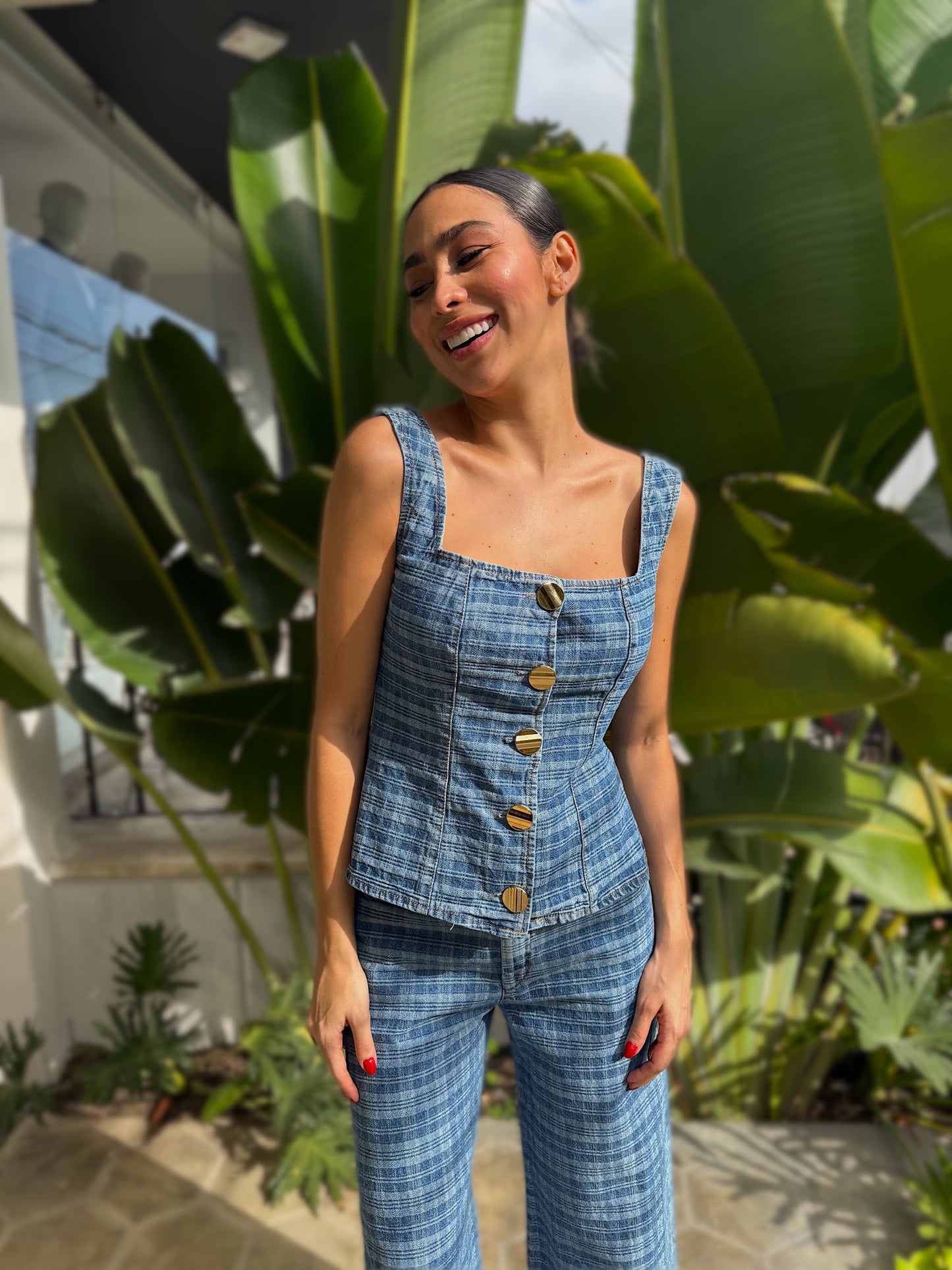 SET DENIM CUADROS