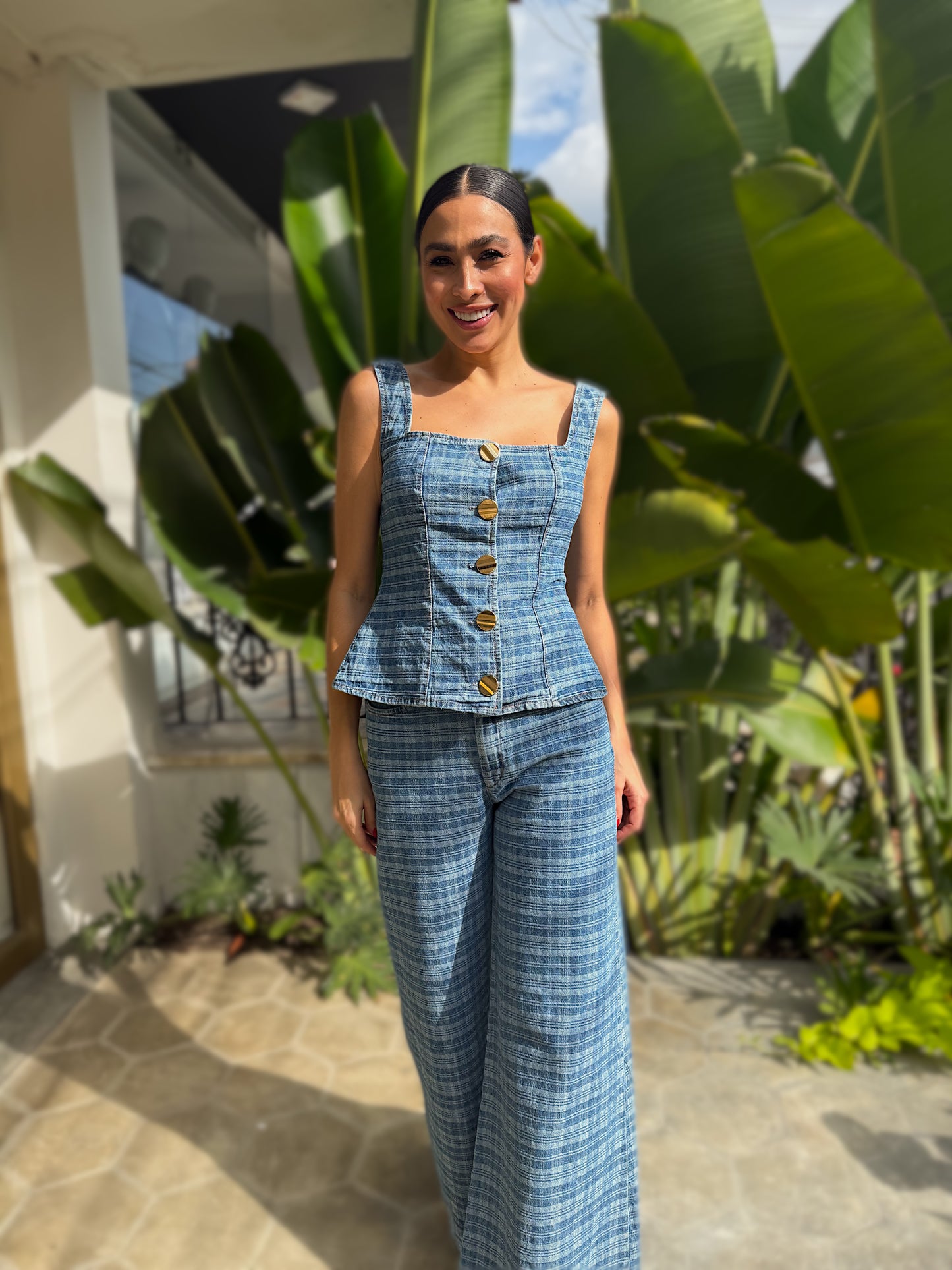 SET DENIM CUADROS