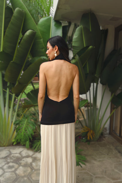 VESTIDO BICOLOR